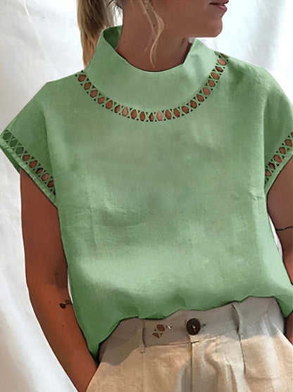 Nannie - Stylish top with cutout for women