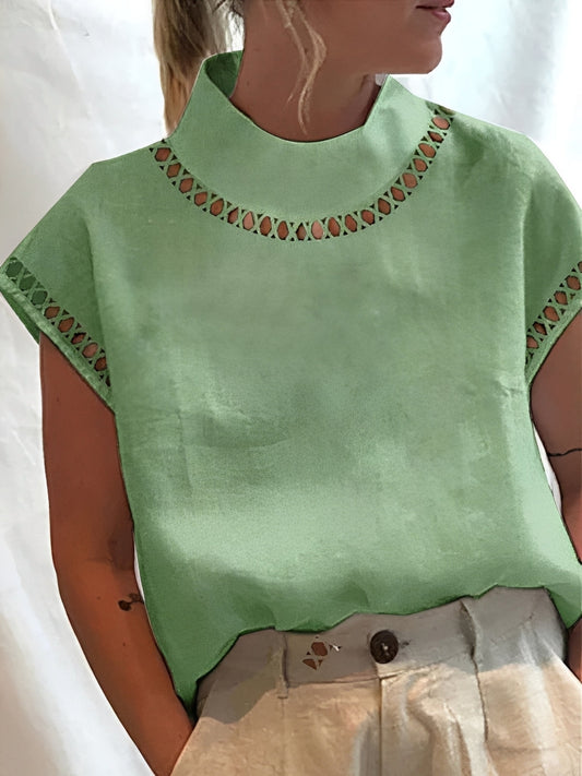 Nannie - Stylish top with cutout for women