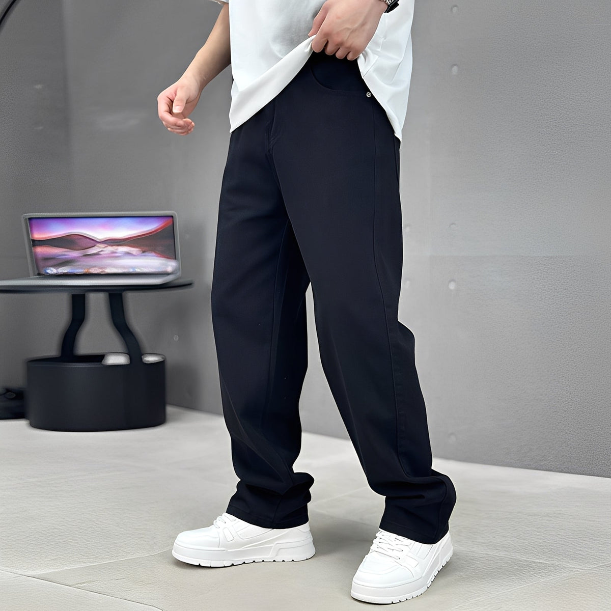 Wendell - Trendy wide-leg pants