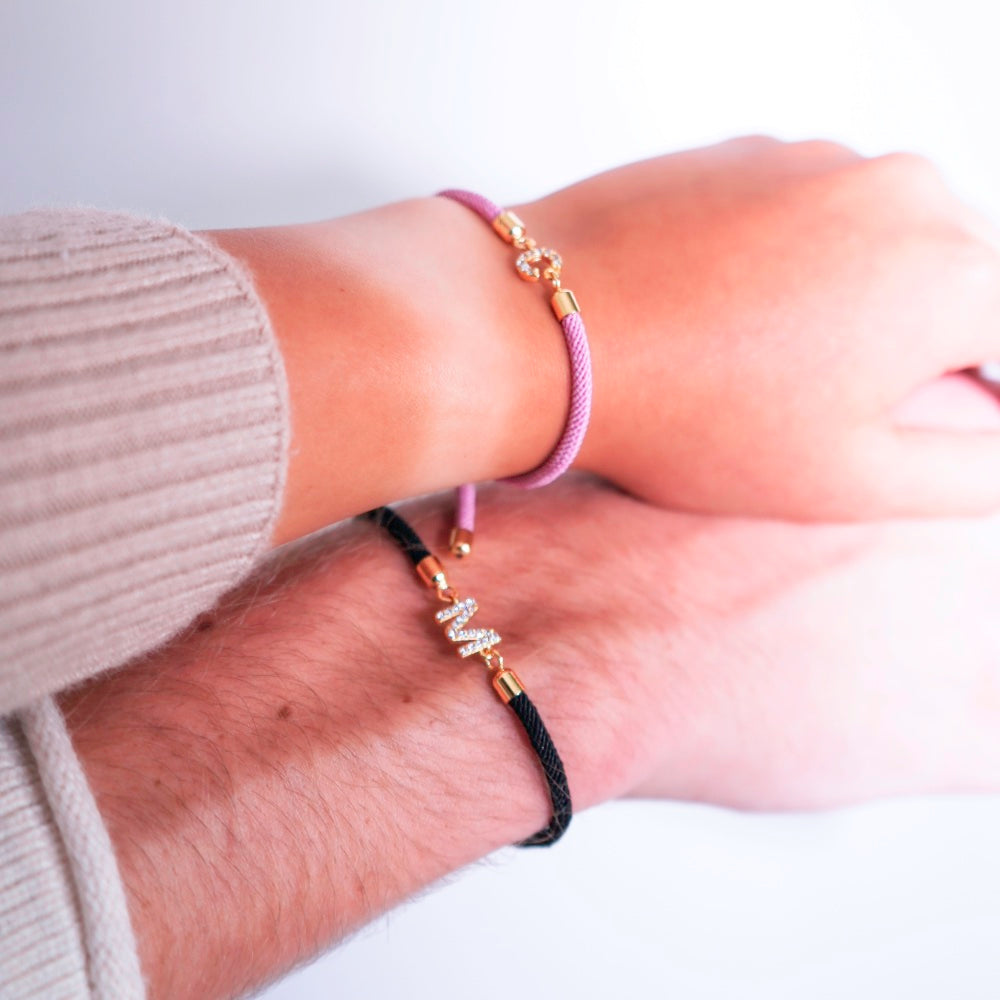 Calla – Adjustable bracelet with engraved initial
