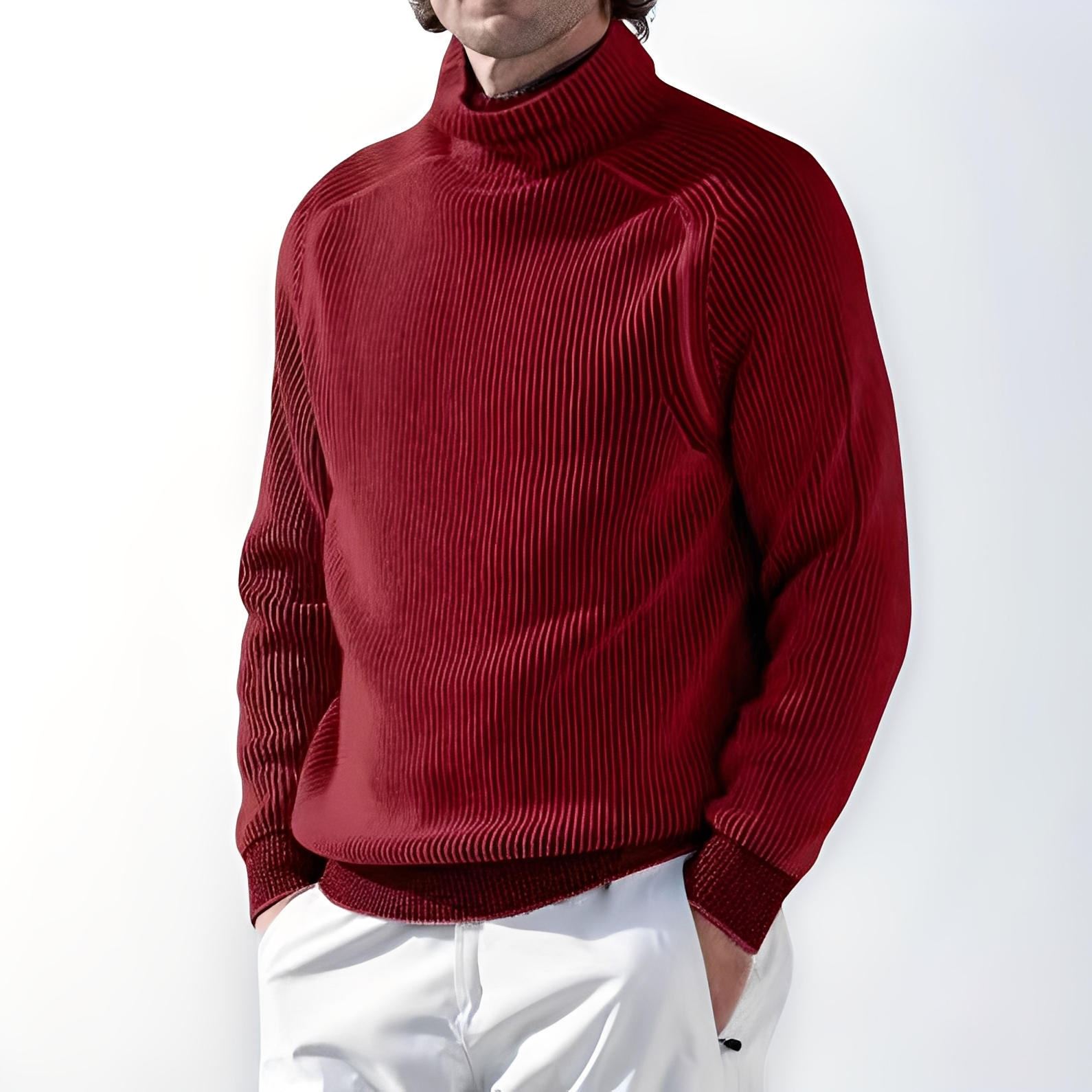 Jarrett - Sweater with Stand-up Collar