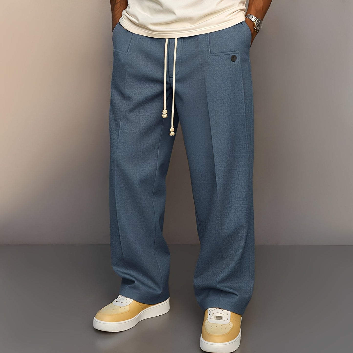 Conor - Men's relaxed, straight-fit drawstring pants