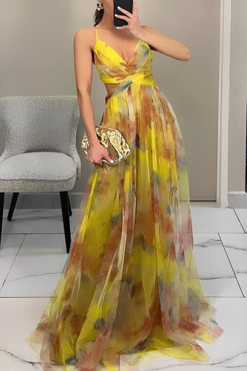 Davina - Trendy A-Line Long Dress