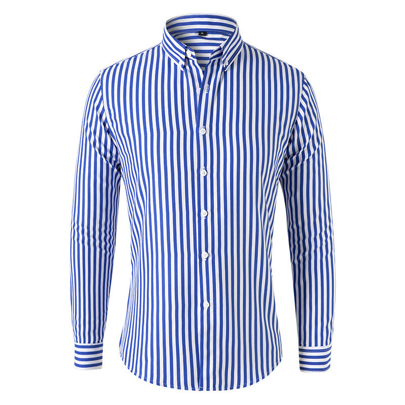 Dexter - Casual, striped long-sleeve shirt for men