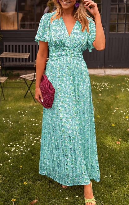 Rachel - Stylish Long V-Neck Dress for Women