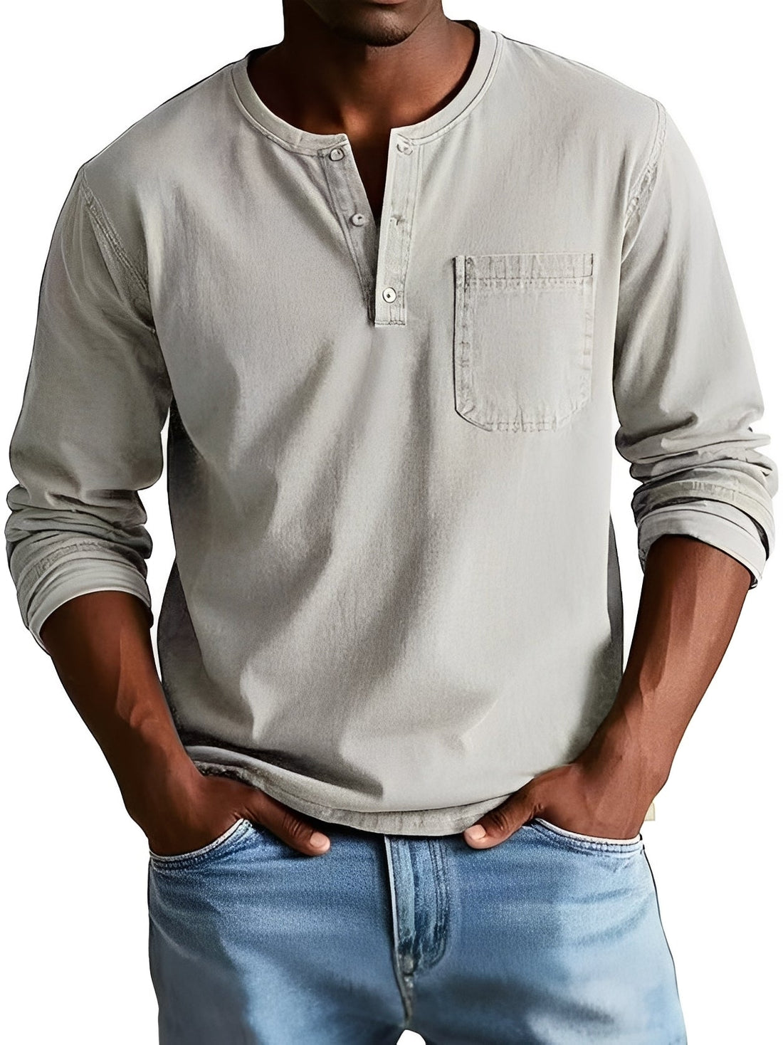 Steve - Casual long-sleeve shirt for men