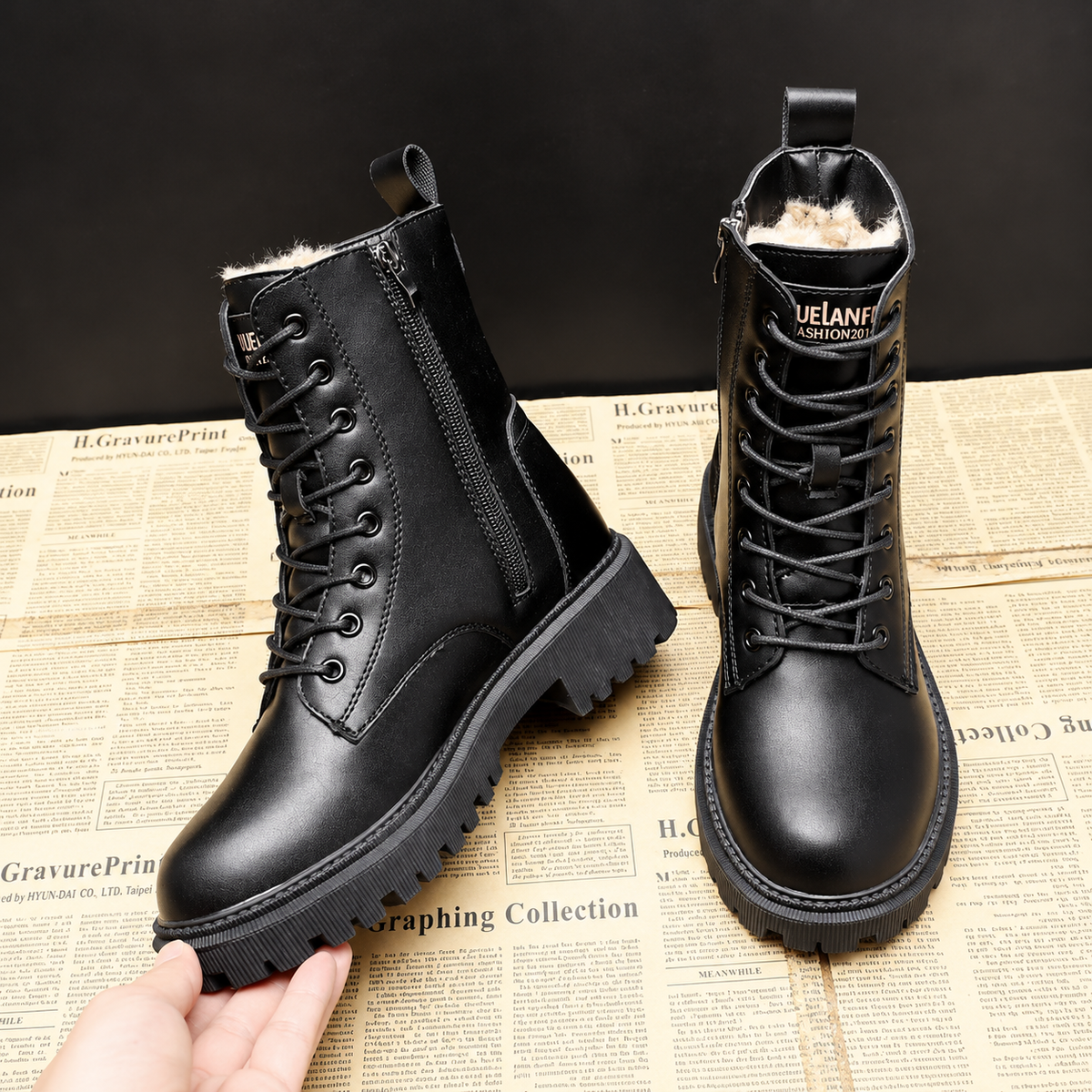 Delphine – Black Winter Boots