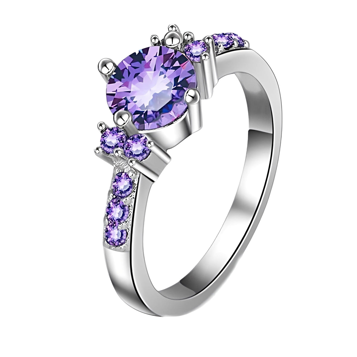 Coralie – Violet Amethyst Ring