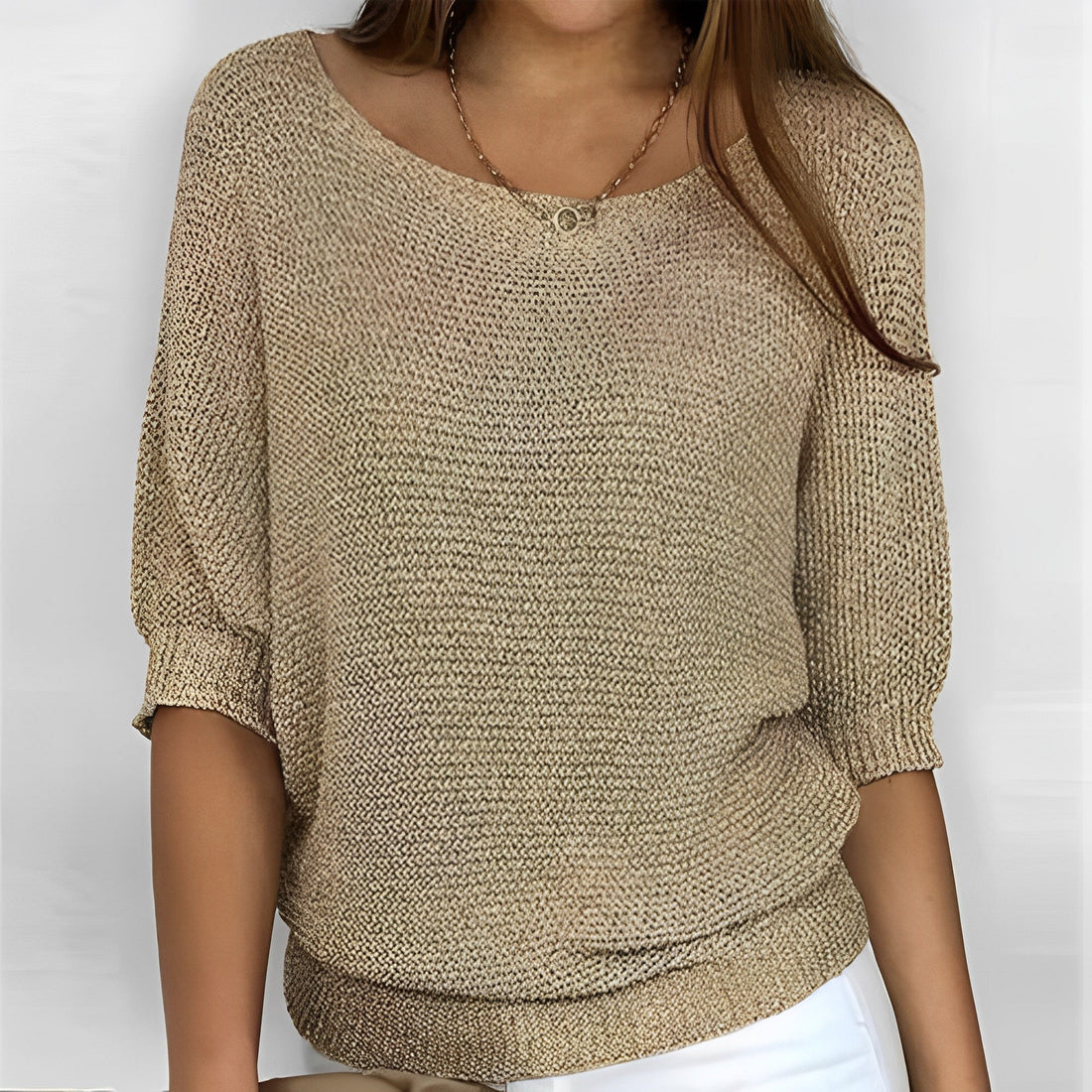 Leonie - Stylish Crew Neck Sweater