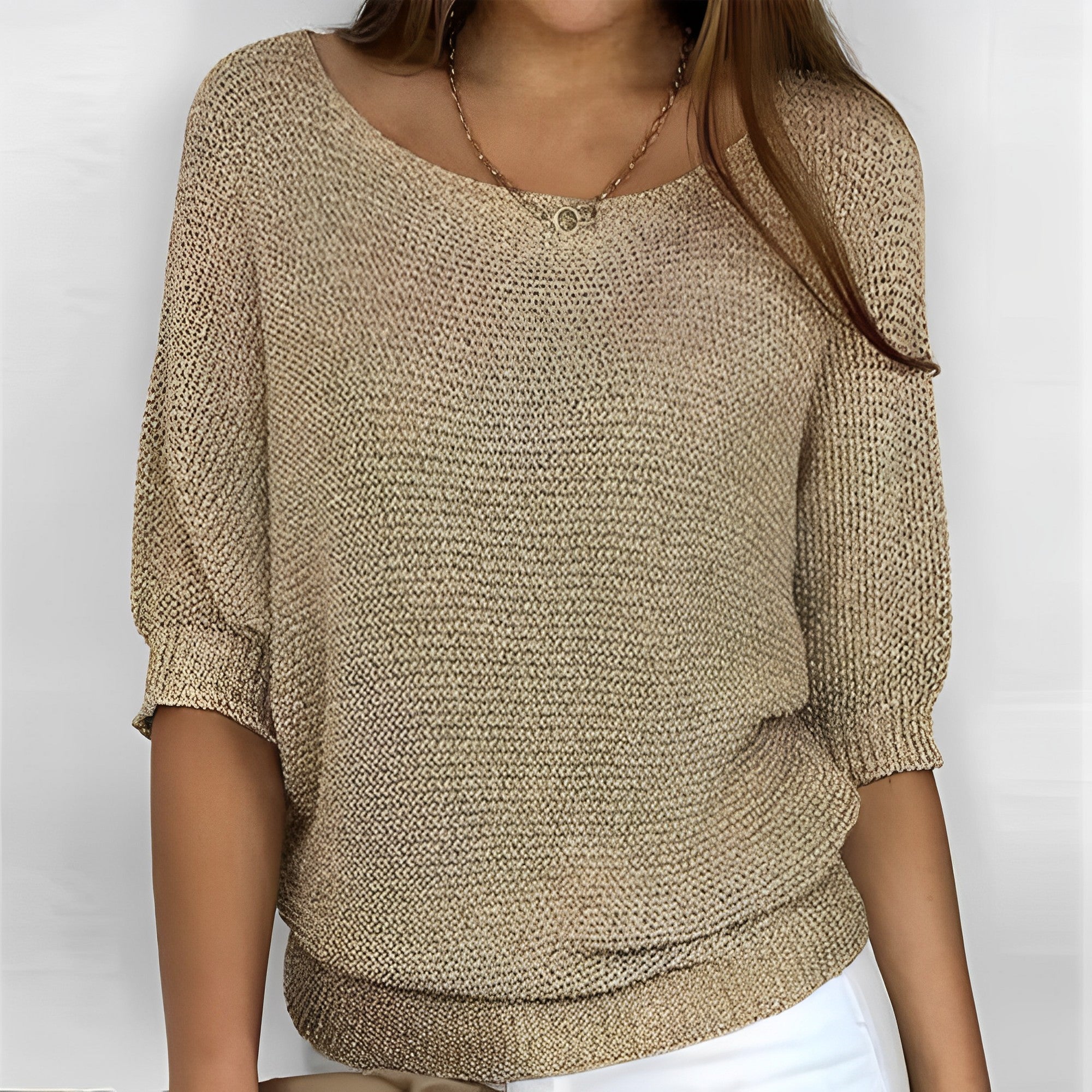 Leonie - Stylish Crew Neck Sweater