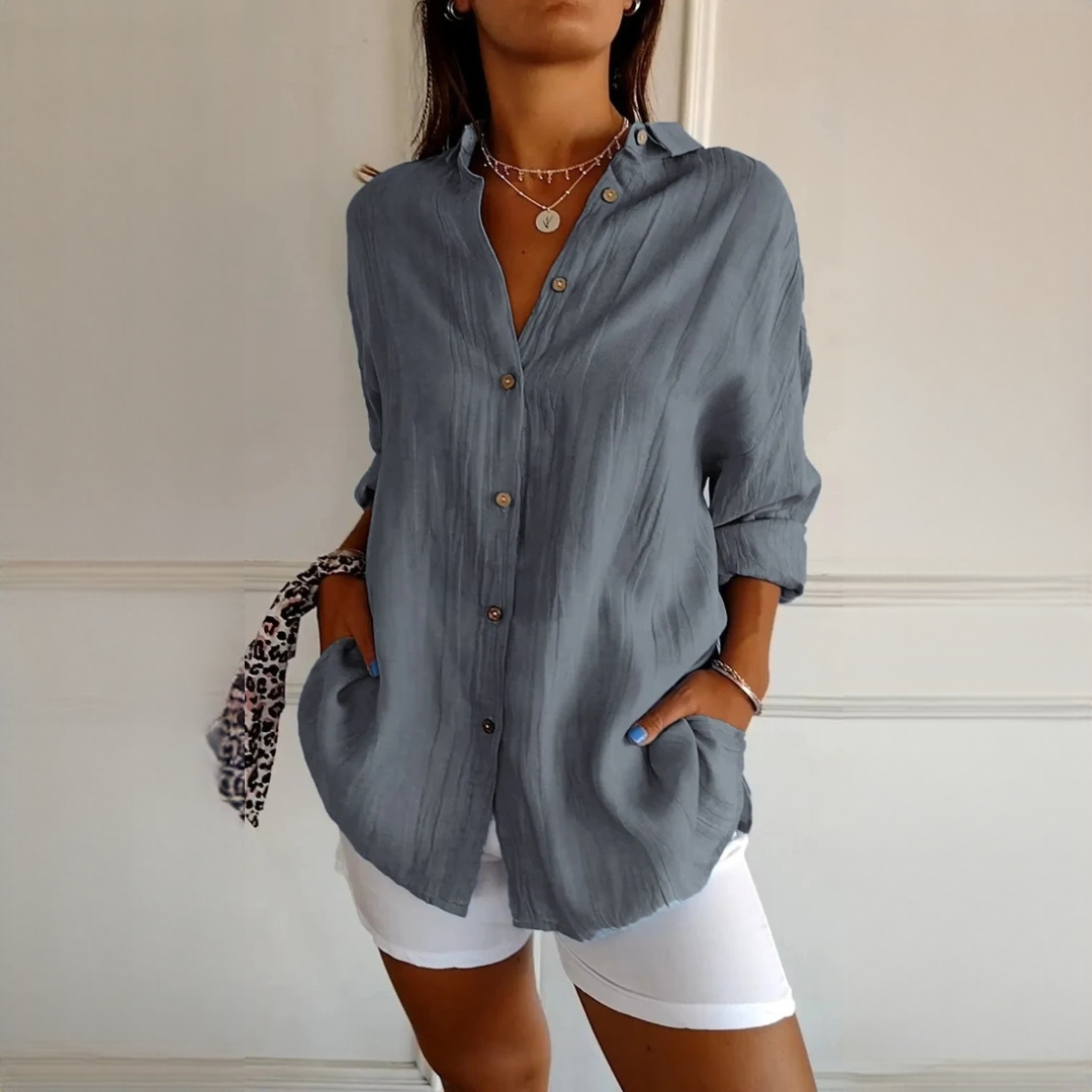 Xaelle - Elegant shirt with button placket