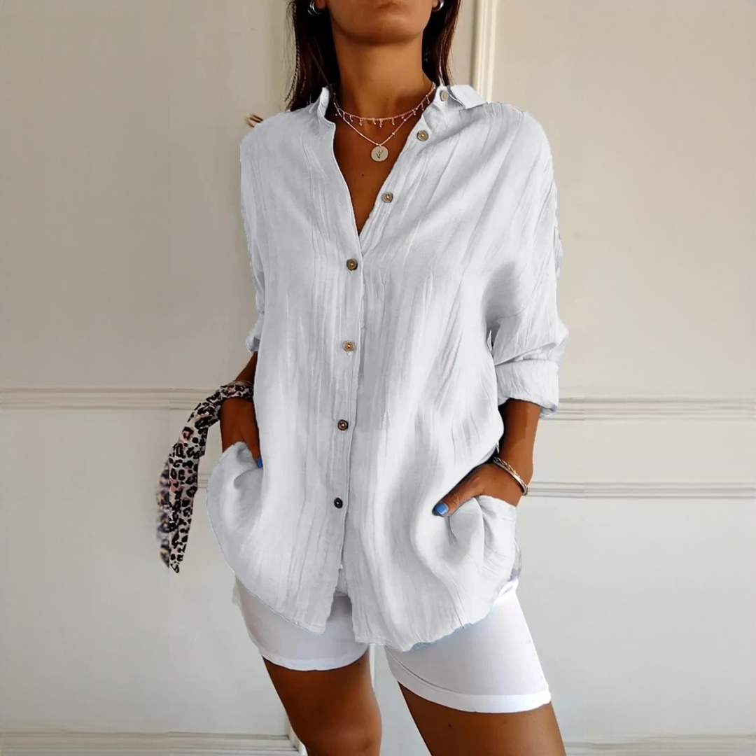 Xaelle - Elegant shirt with button placket
