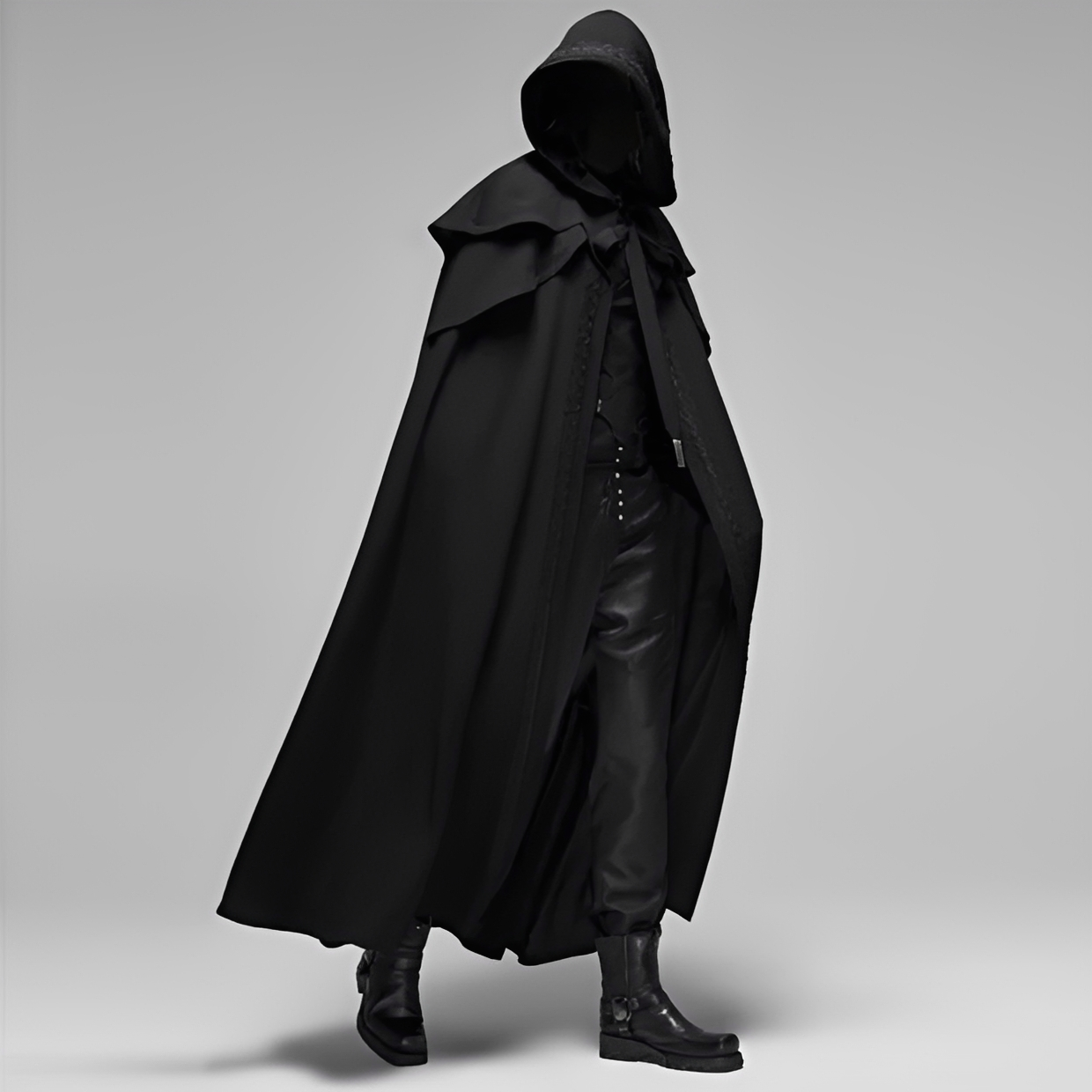 Lucien - Stylish Gothic coat with hood