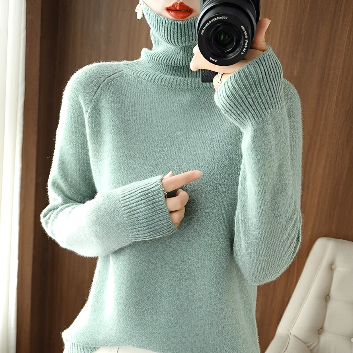 Silvana - Elegant turtleneck sweater