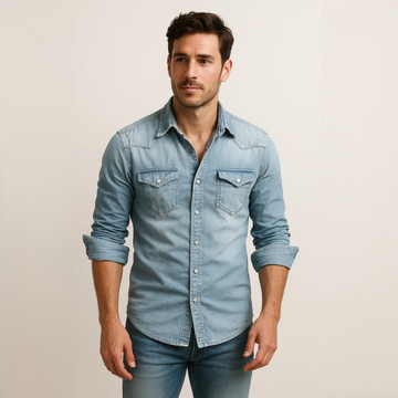 Maxime - Comfortable long-sleeve polo shirt