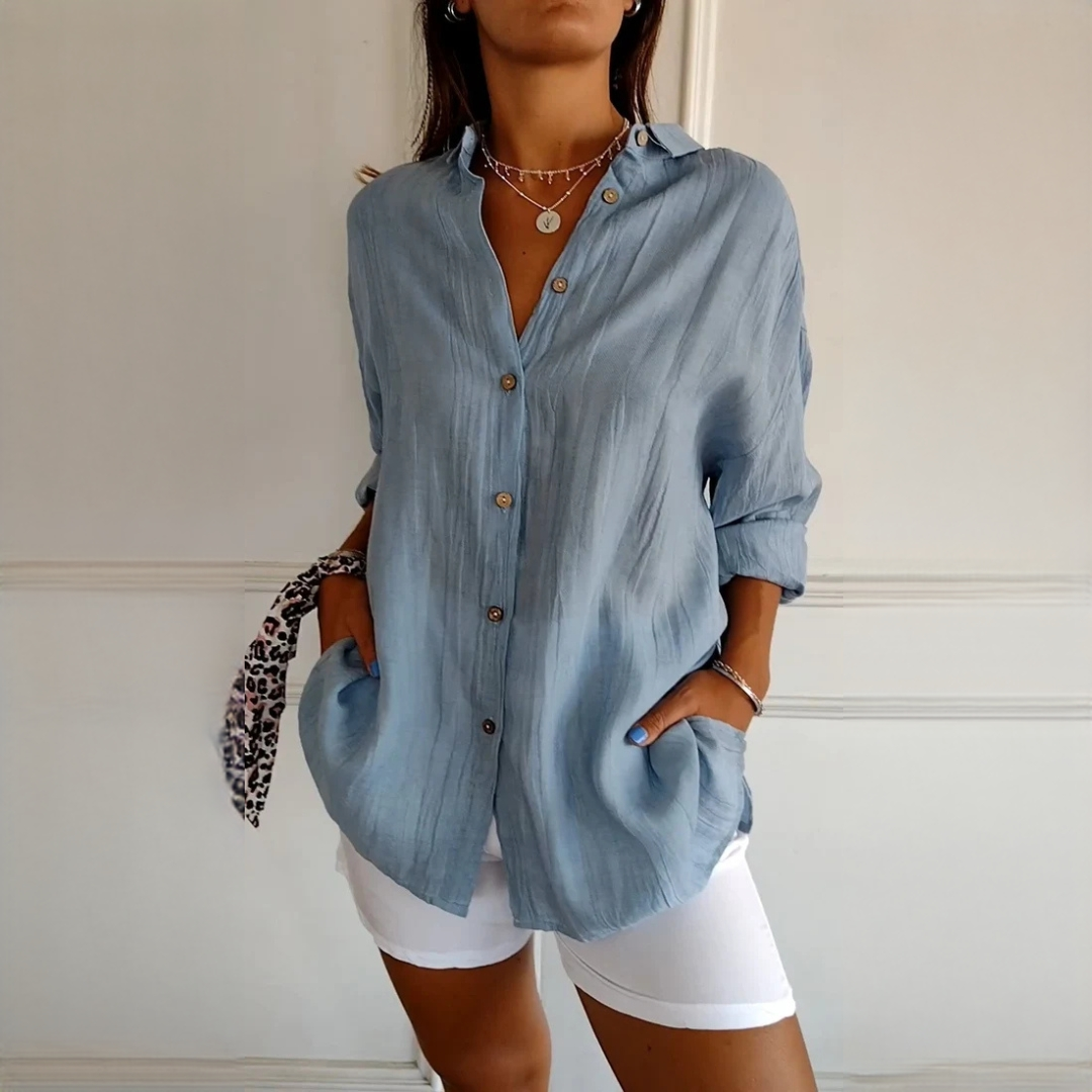 Xaelle - Elegant shirt with button placket