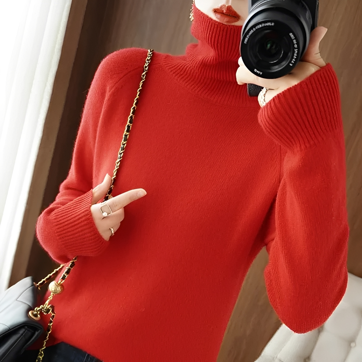 Silvana - Elegant turtleneck sweater