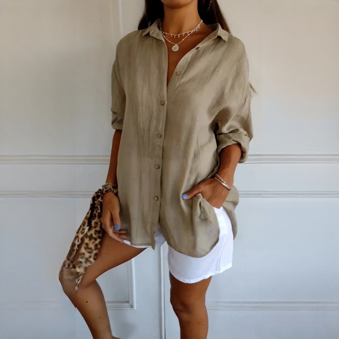 Xaelle - Elegant shirt with button placket