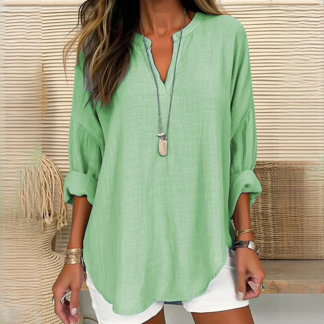 Eliza - Comfortable blouse with V-neck