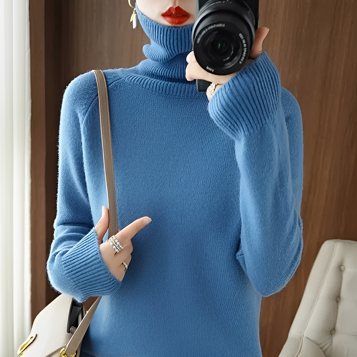 Silvana - Elegant turtleneck sweater