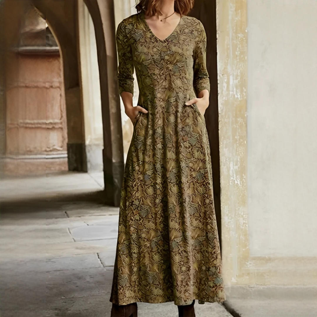 Sophie - Vintage dress with long sleeves