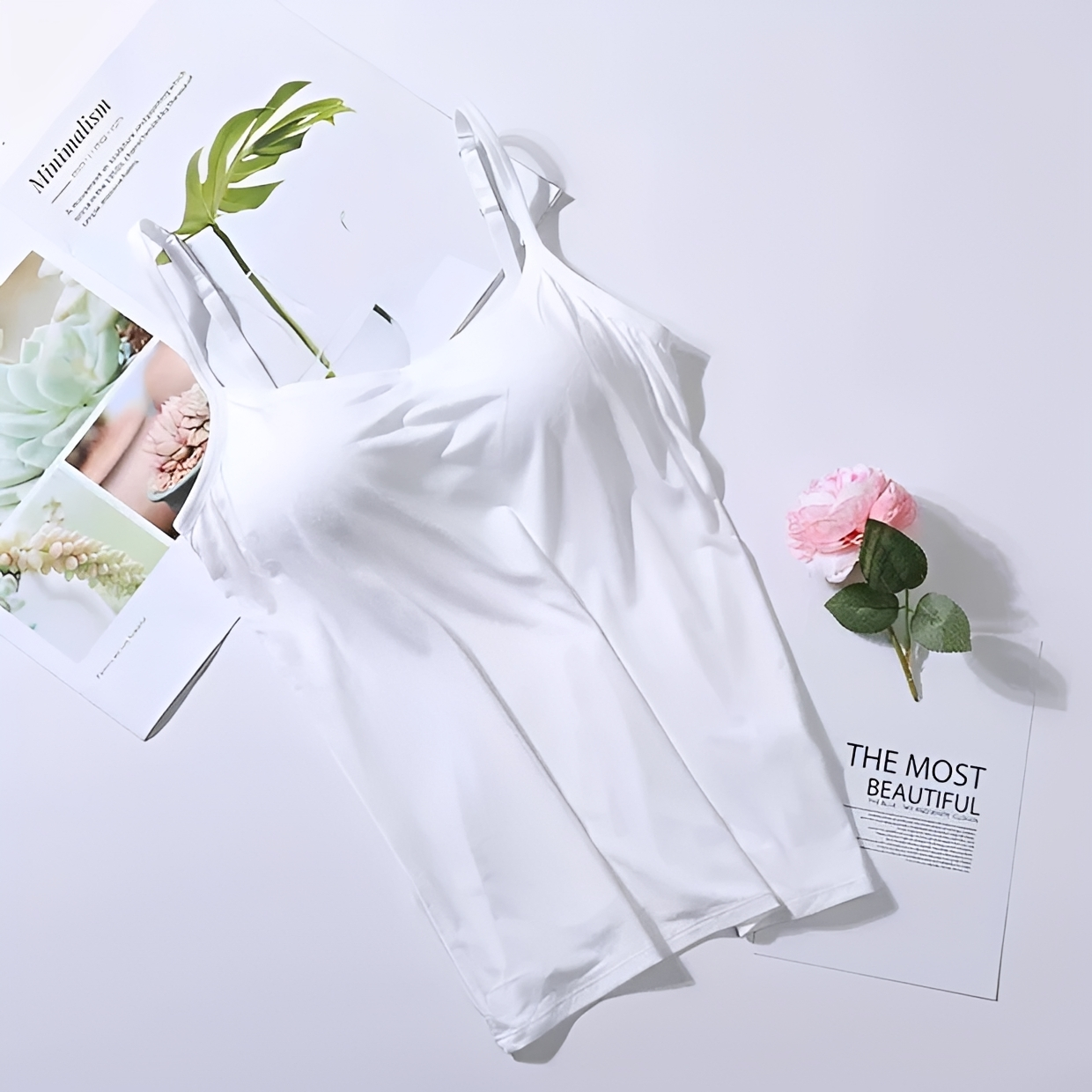 Selena - Elegant top with built-in bra