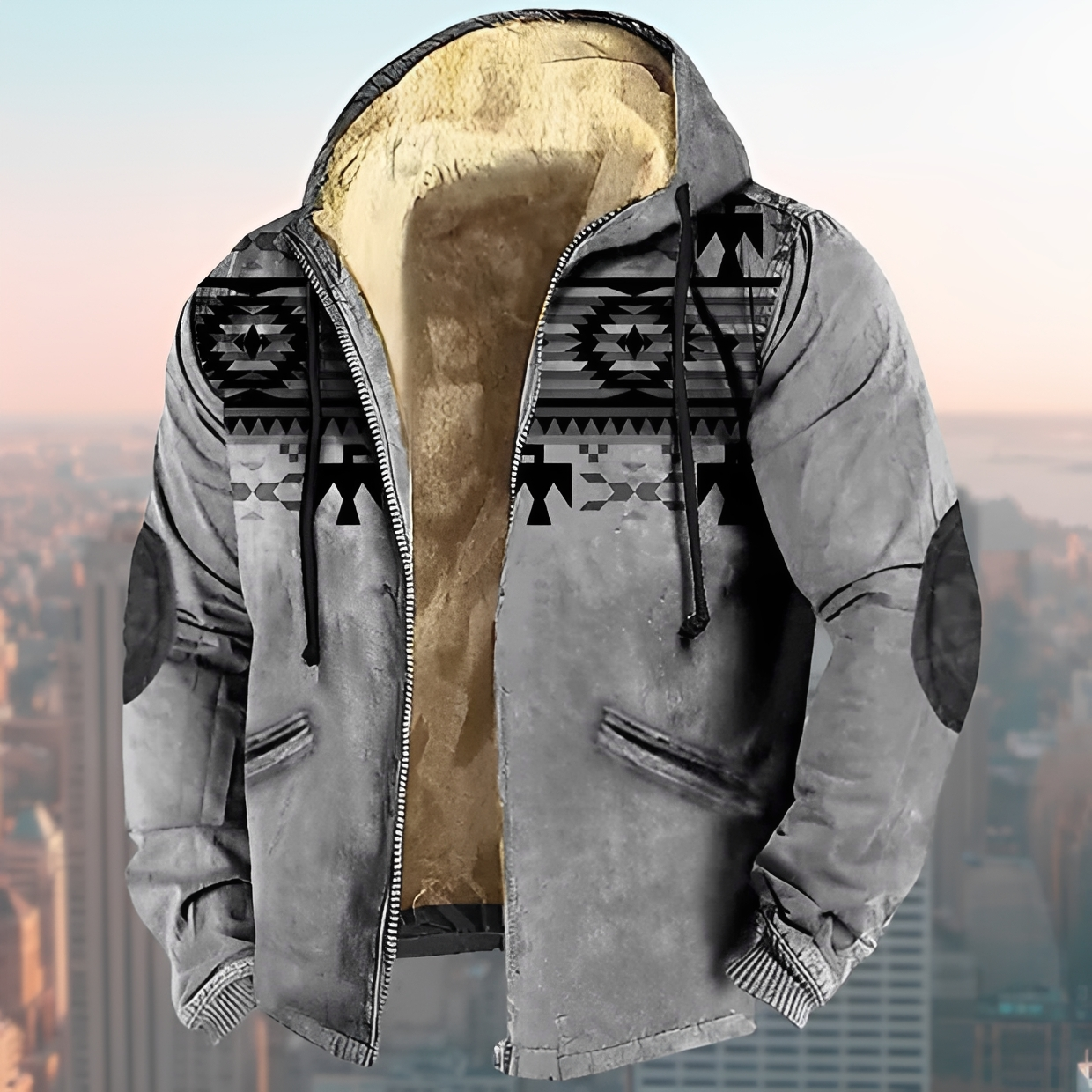 Laszlo - Vintage-style hoodie jacket