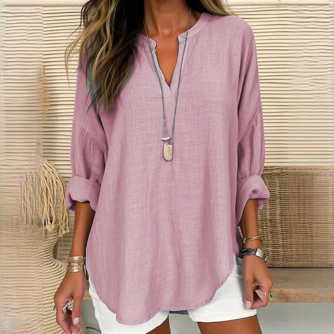 Eliza - Comfortable blouse with V-neck