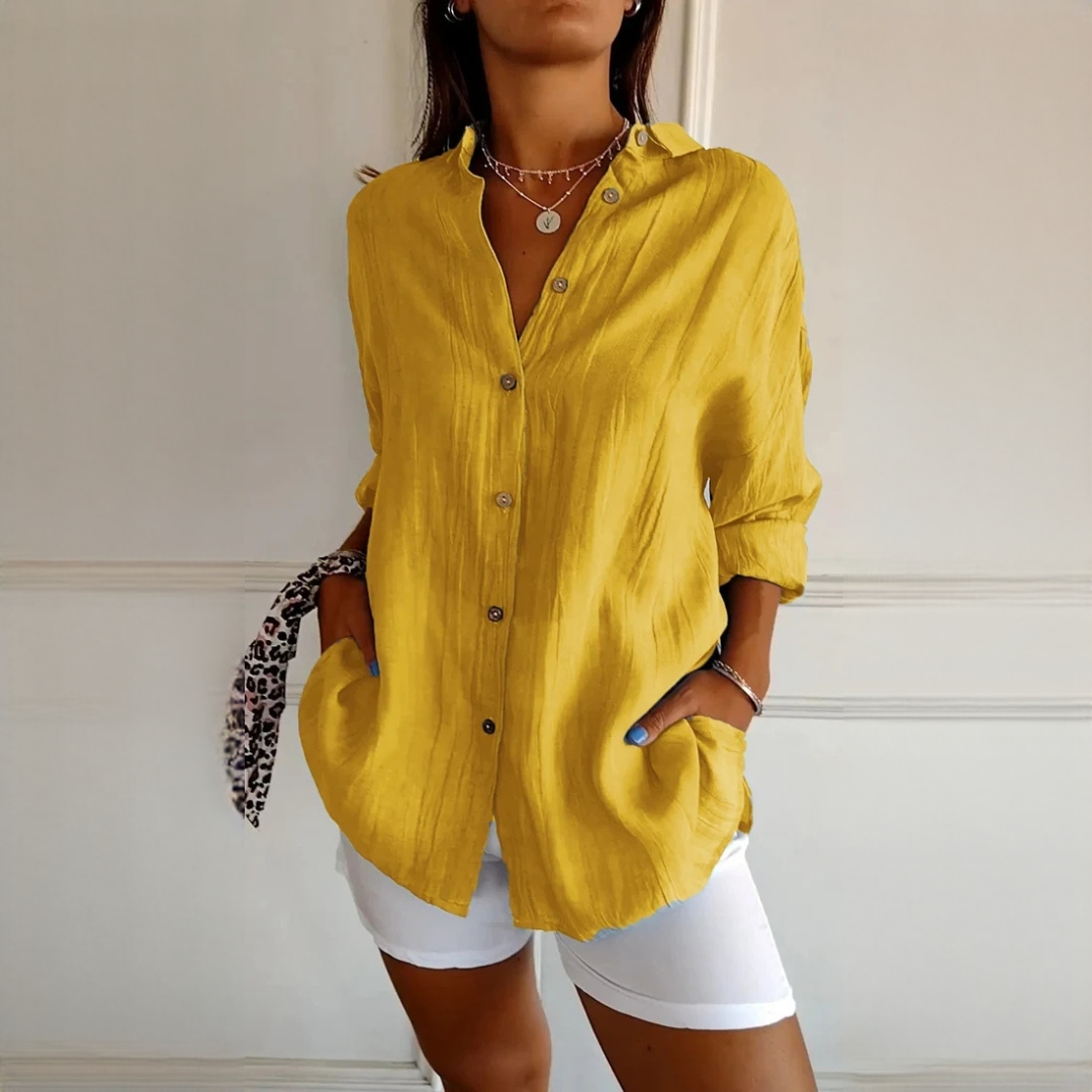 Xaelle - Elegant shirt with button placket