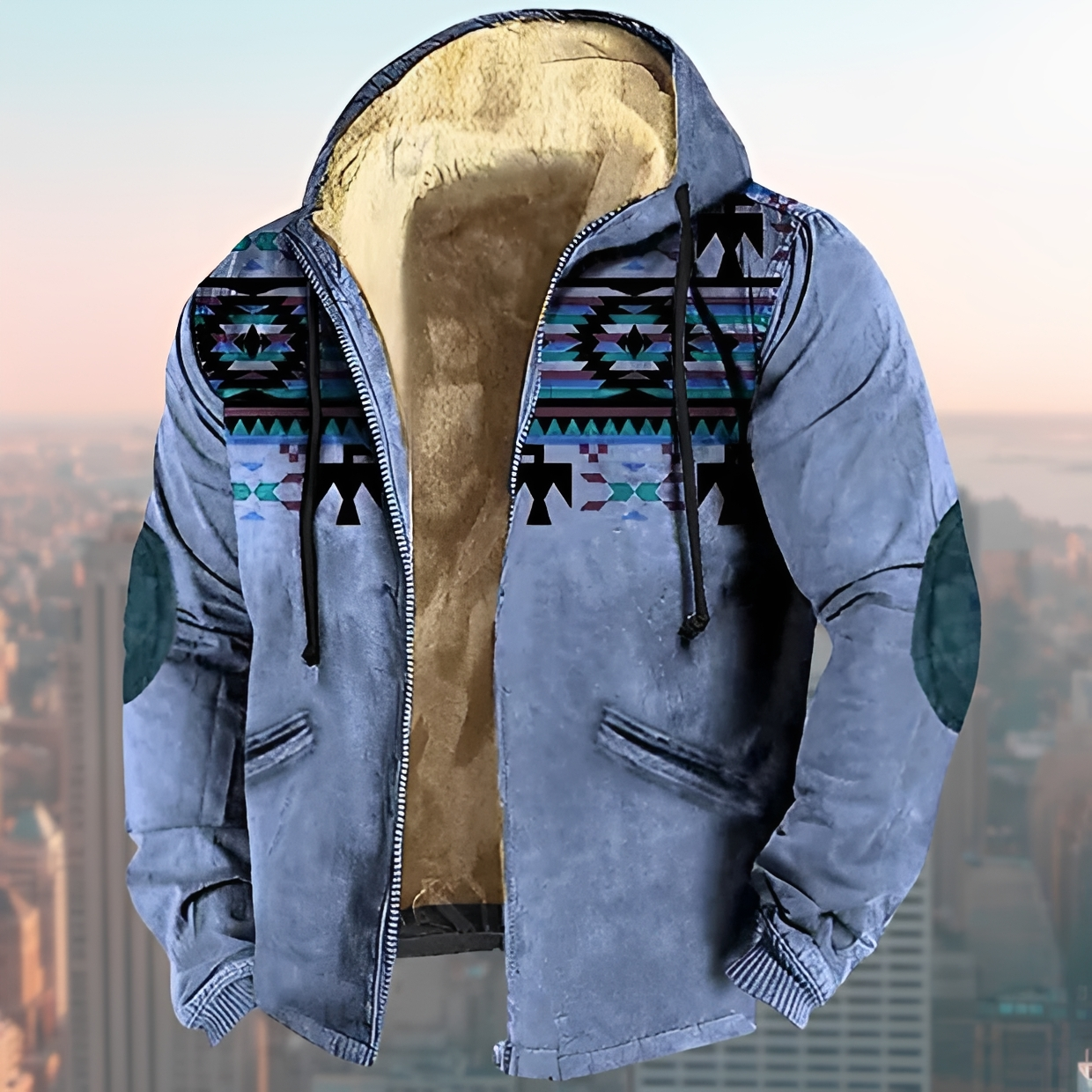 Laszlo - Vintage-style hoodie jacket