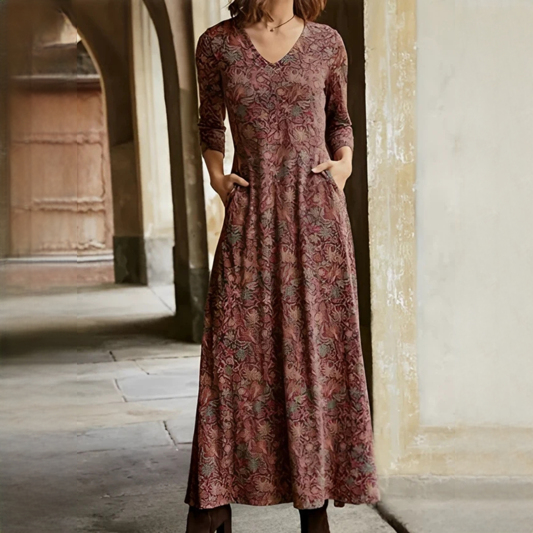 Sophie - Vintage dress with long sleeves
