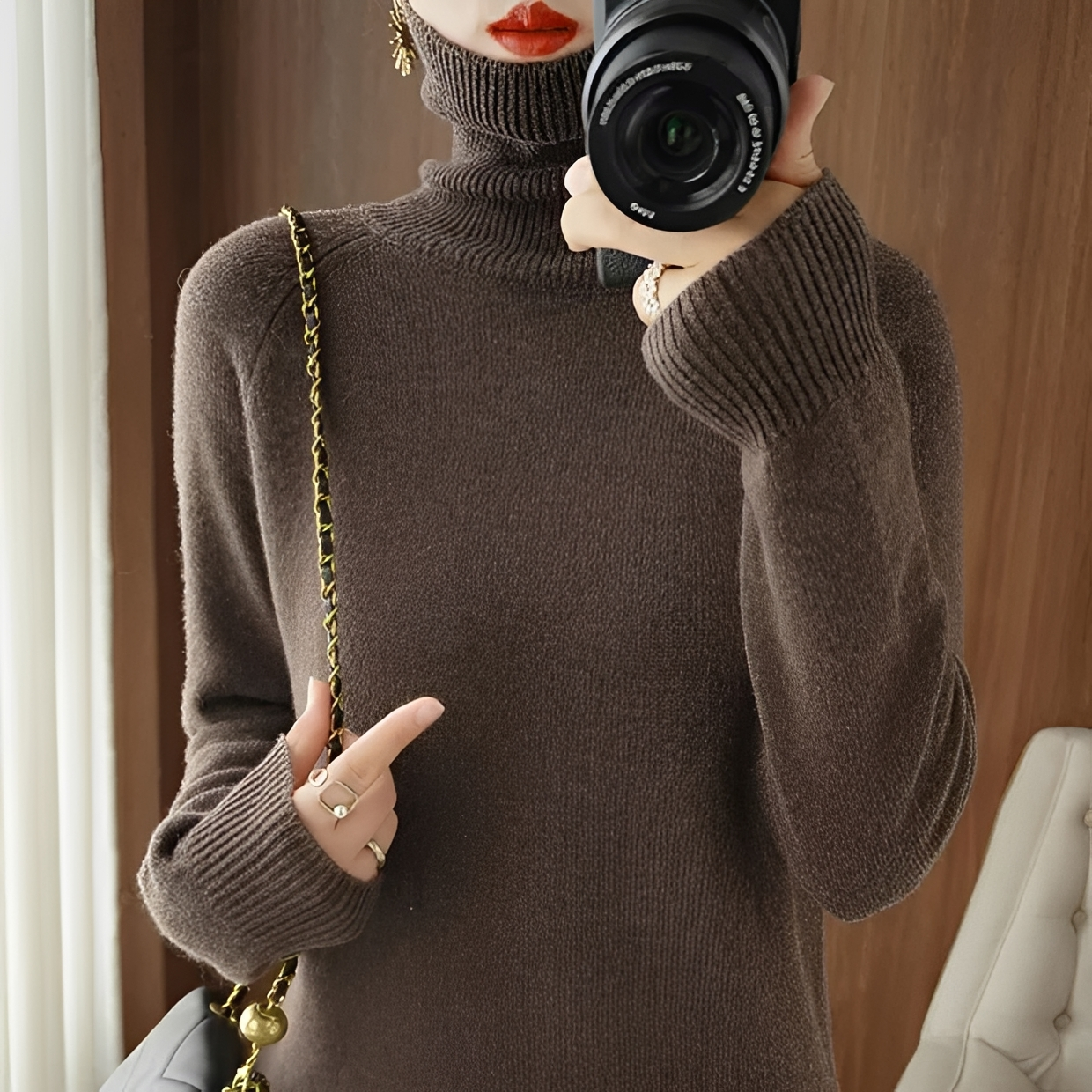 Silvana - Elegant turtleneck sweater