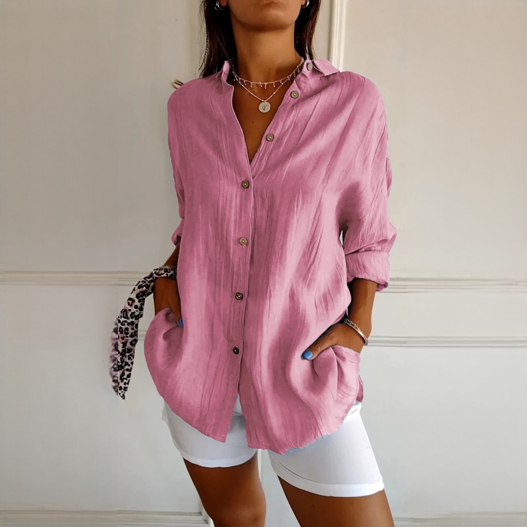 Xaelle - Elegant shirt with button placket