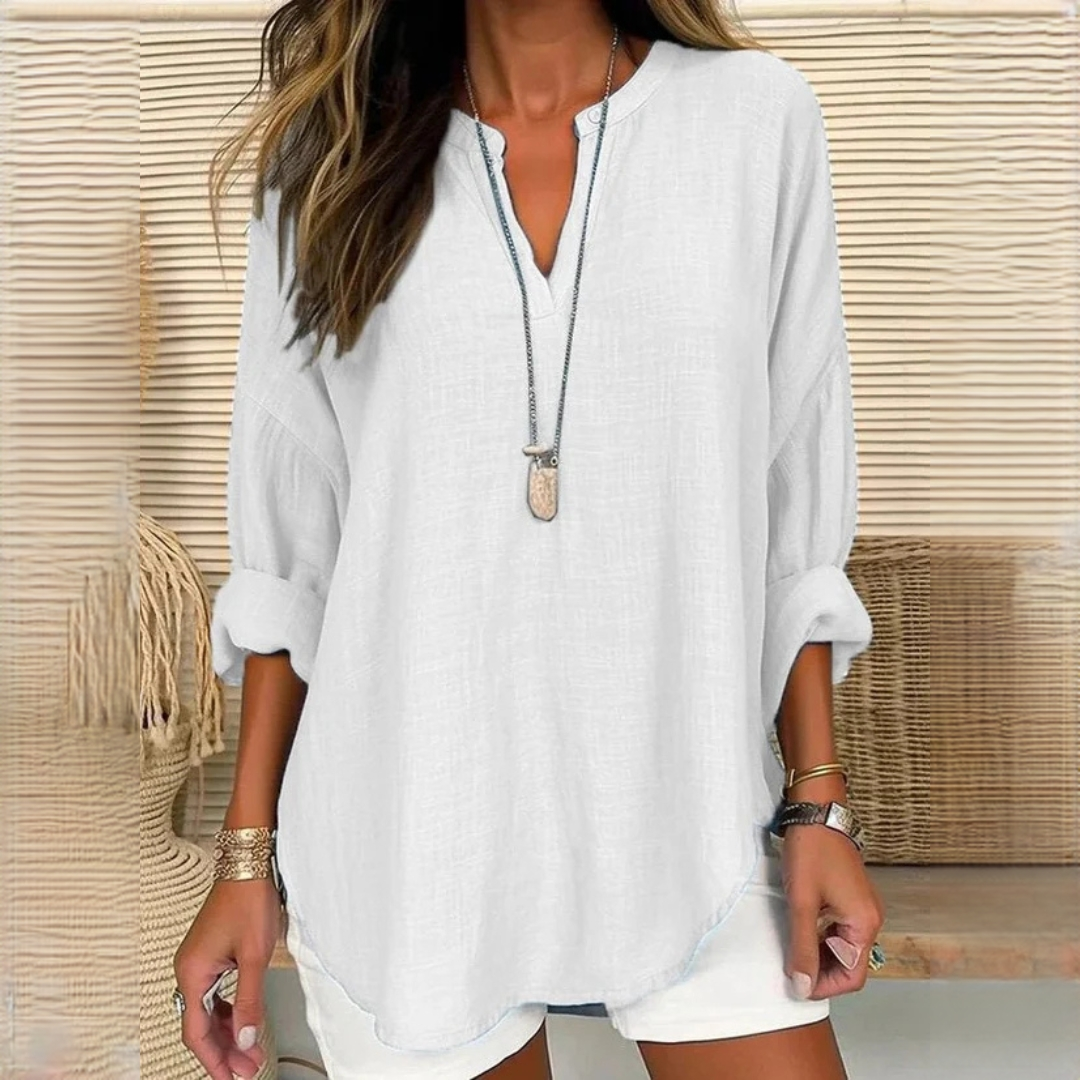 Eliza - Comfortable blouse with V-neck