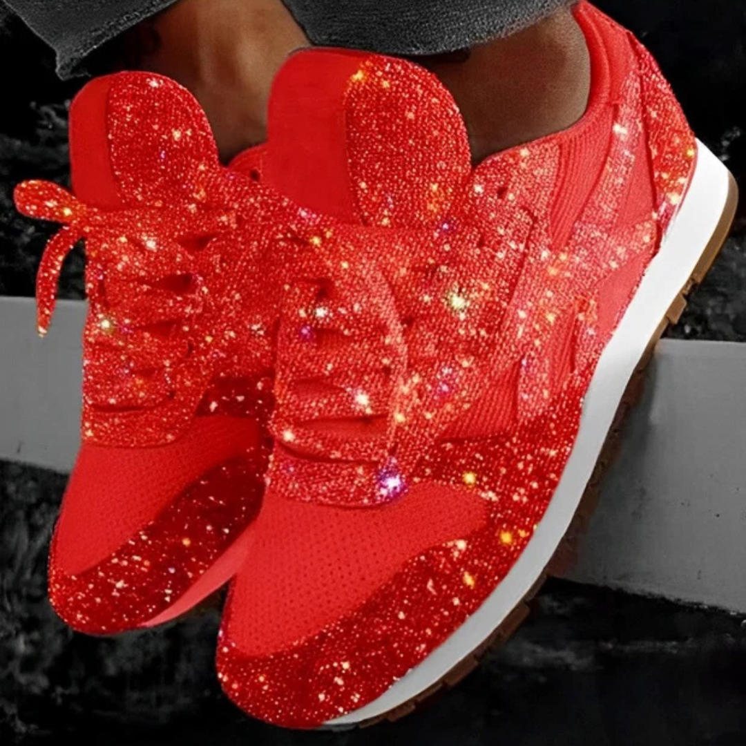 Ross - Stylish glitter sneakers