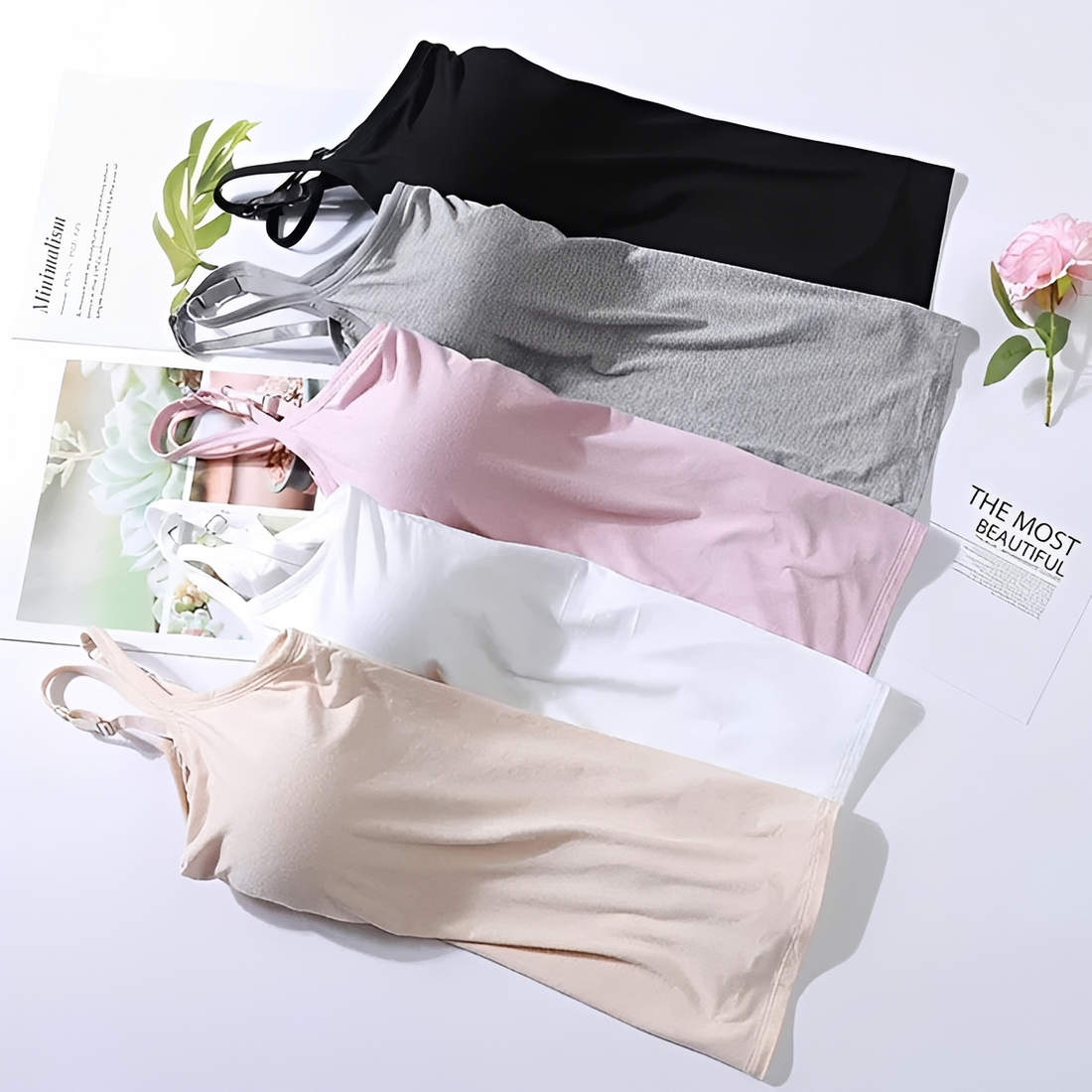 Selena - Elegant top with built-in bra
