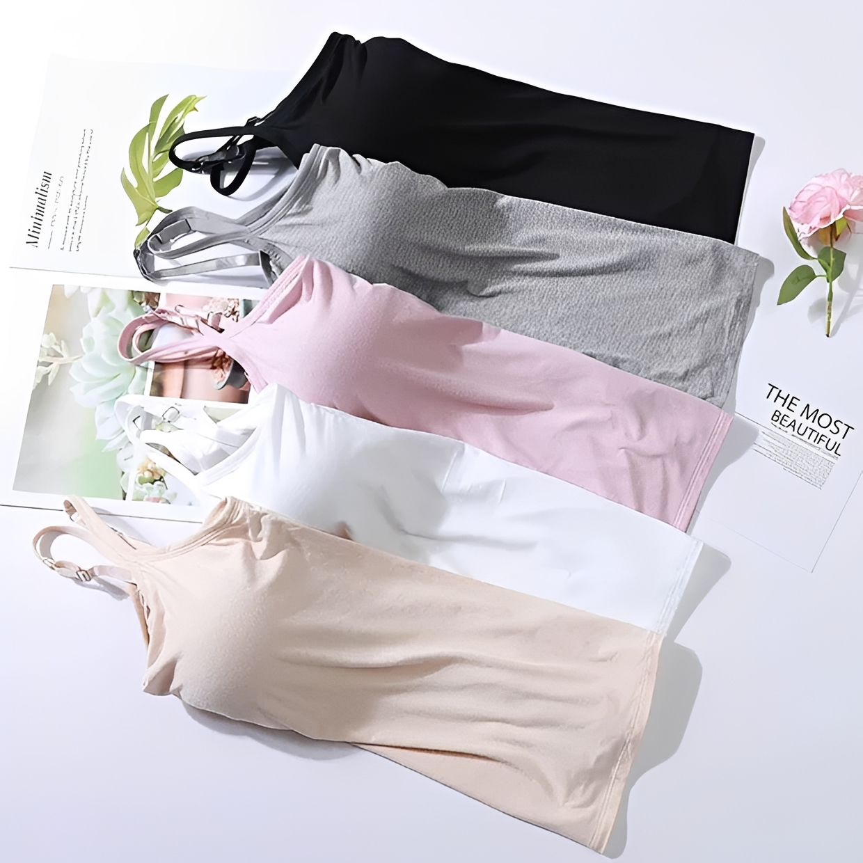 Selena - Elegant top with built-in bra