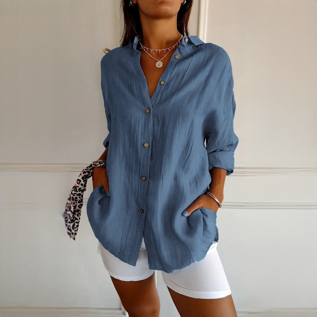 Xaelle - Elegant shirt with button placket