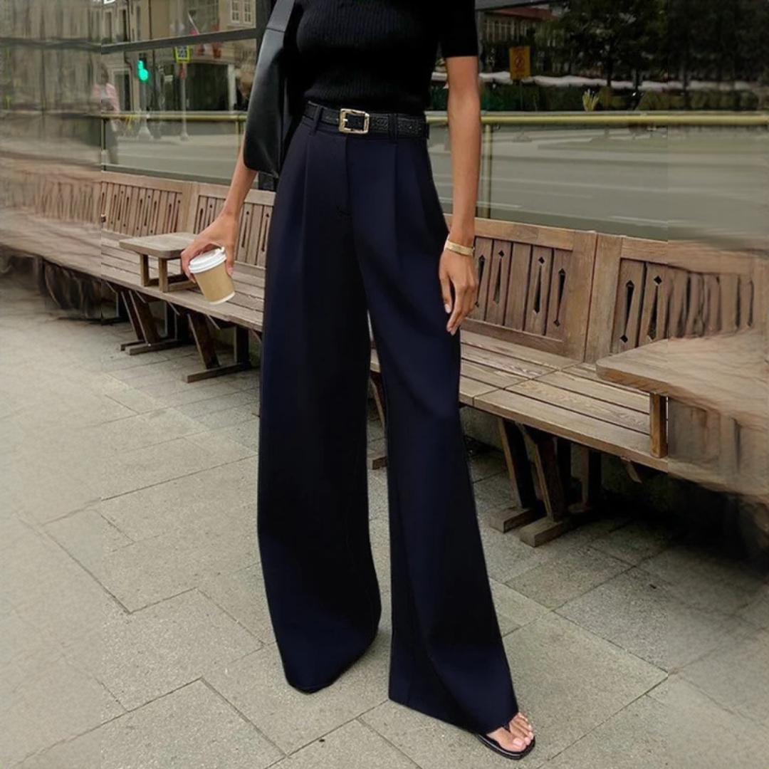 Marlene - Elegant wide-leg trousers