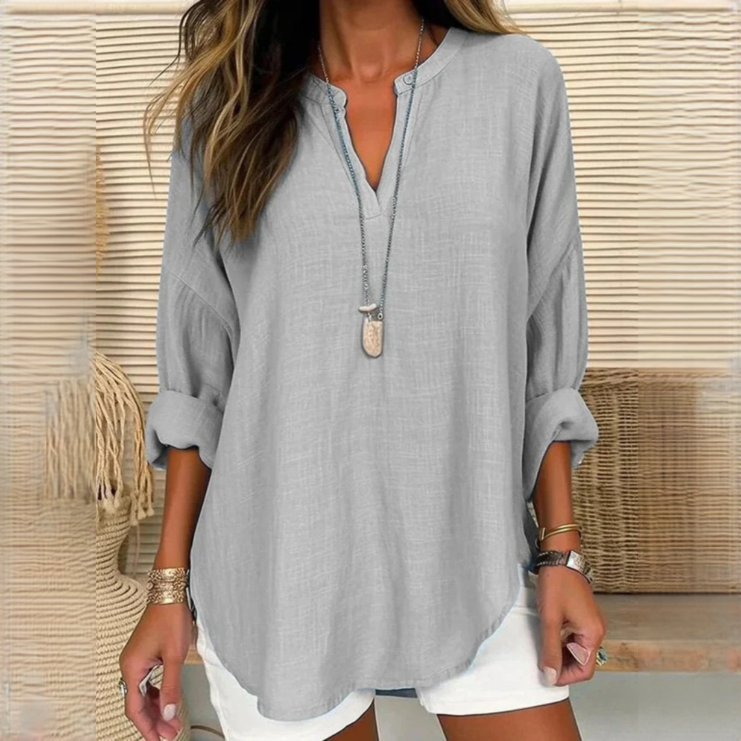 Eliza - Comfortable blouse with V-neck
