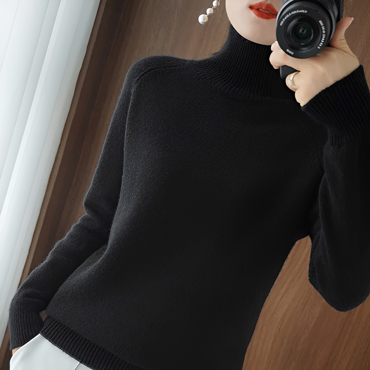Silvana - Elegant turtleneck sweater