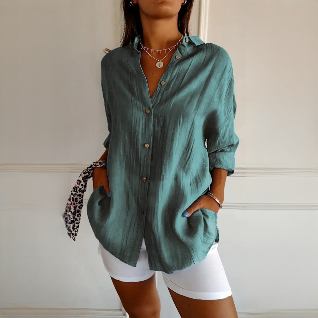 Xaelle - Elegant shirt with button placket