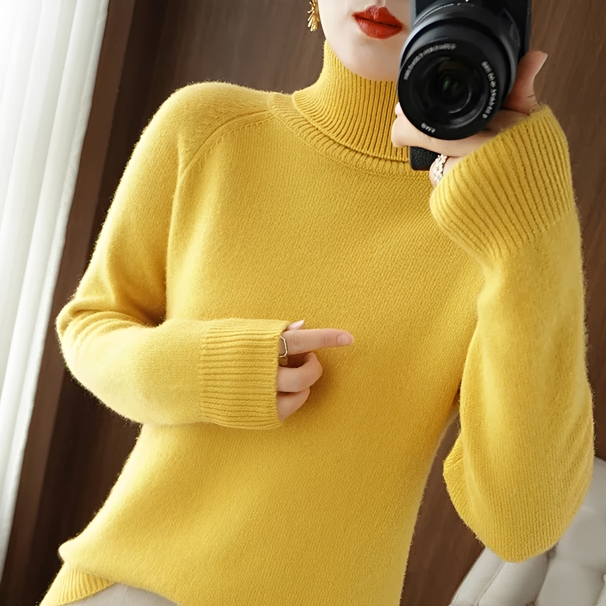Silvana - Elegant turtleneck sweater