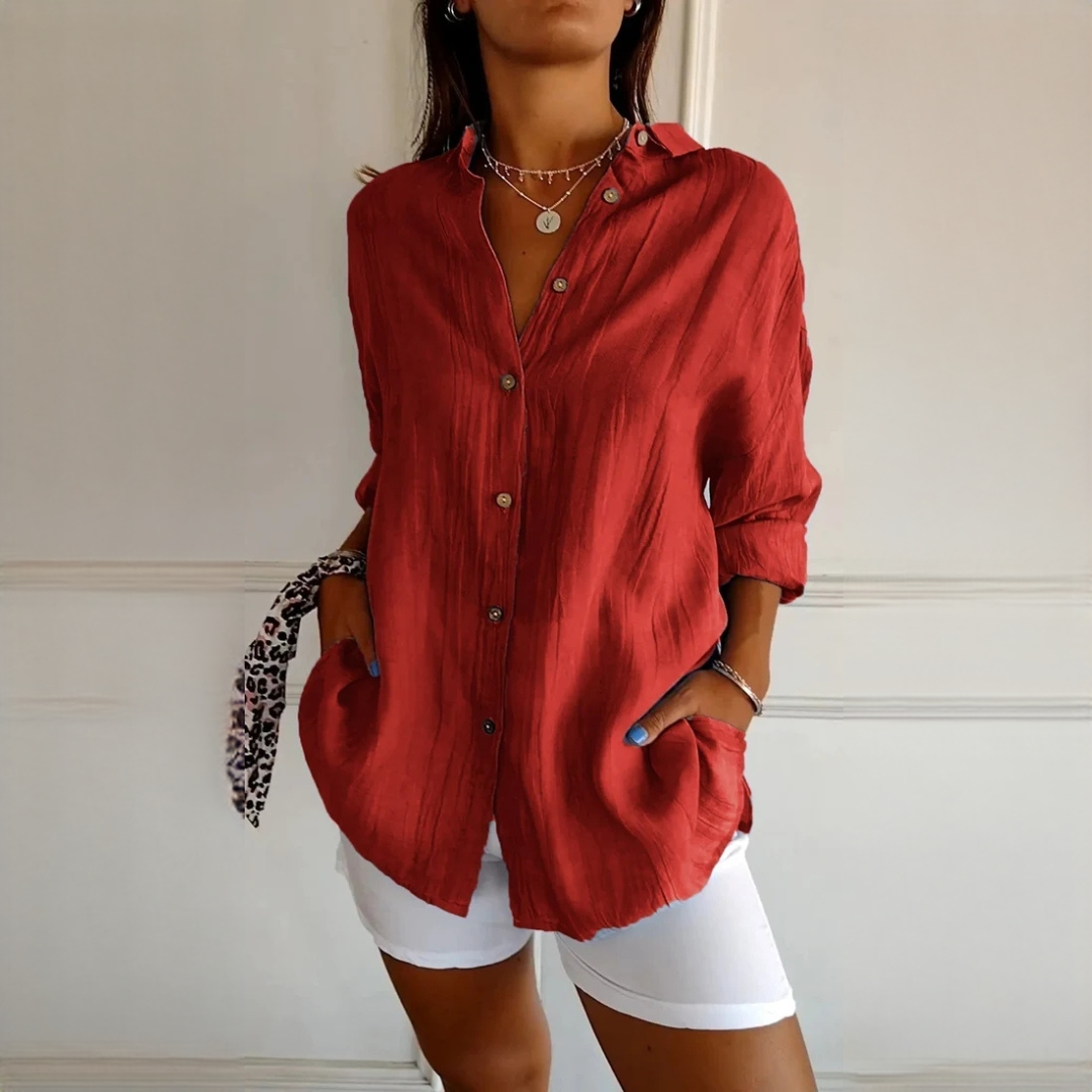 Xaelle - Elegant shirt with button placket