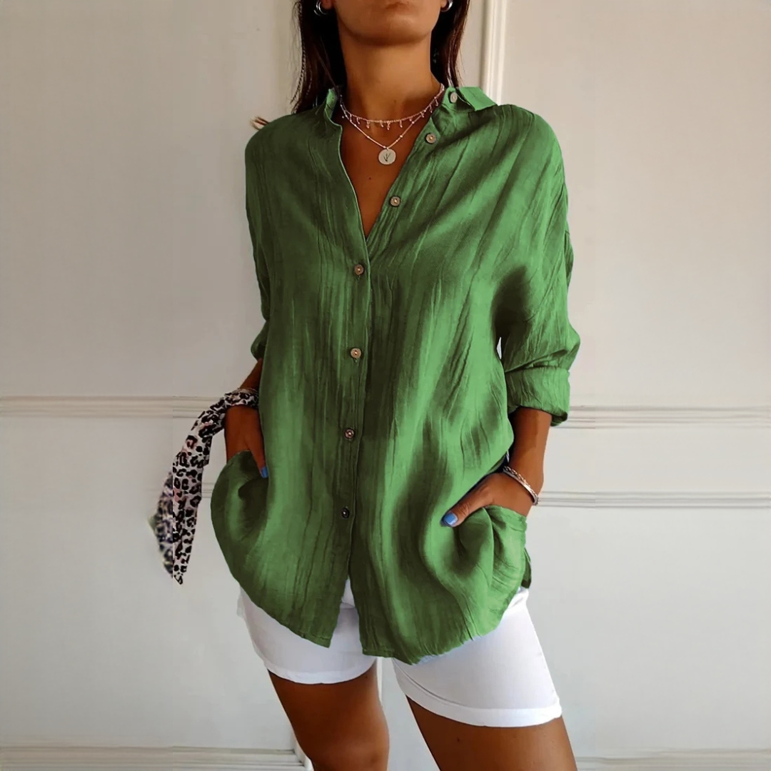 Xaelle - Elegant shirt with button placket