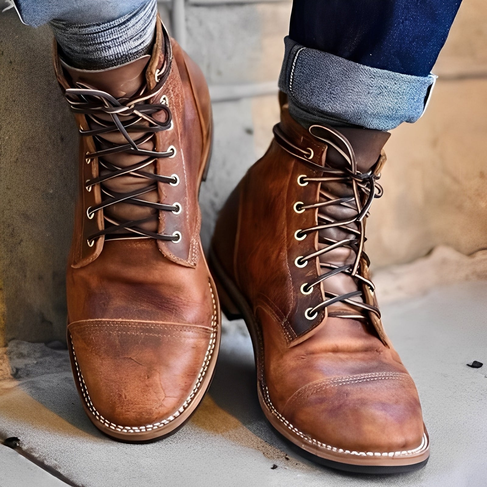 Garrick - Robust vintage boots