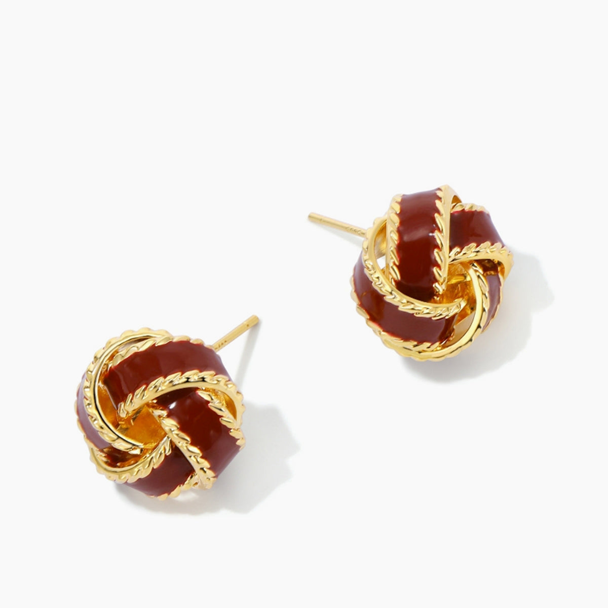 Lara – vintage enamel hoop earrings