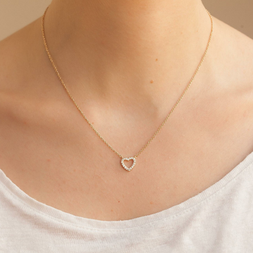 Small love necklace - Bright heart necklace