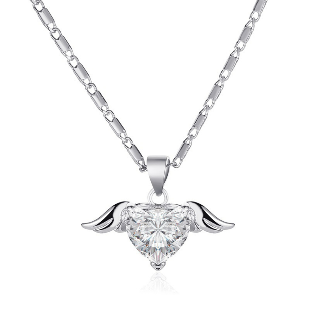 Love Wing Necklace - Chain Hearts and Wings