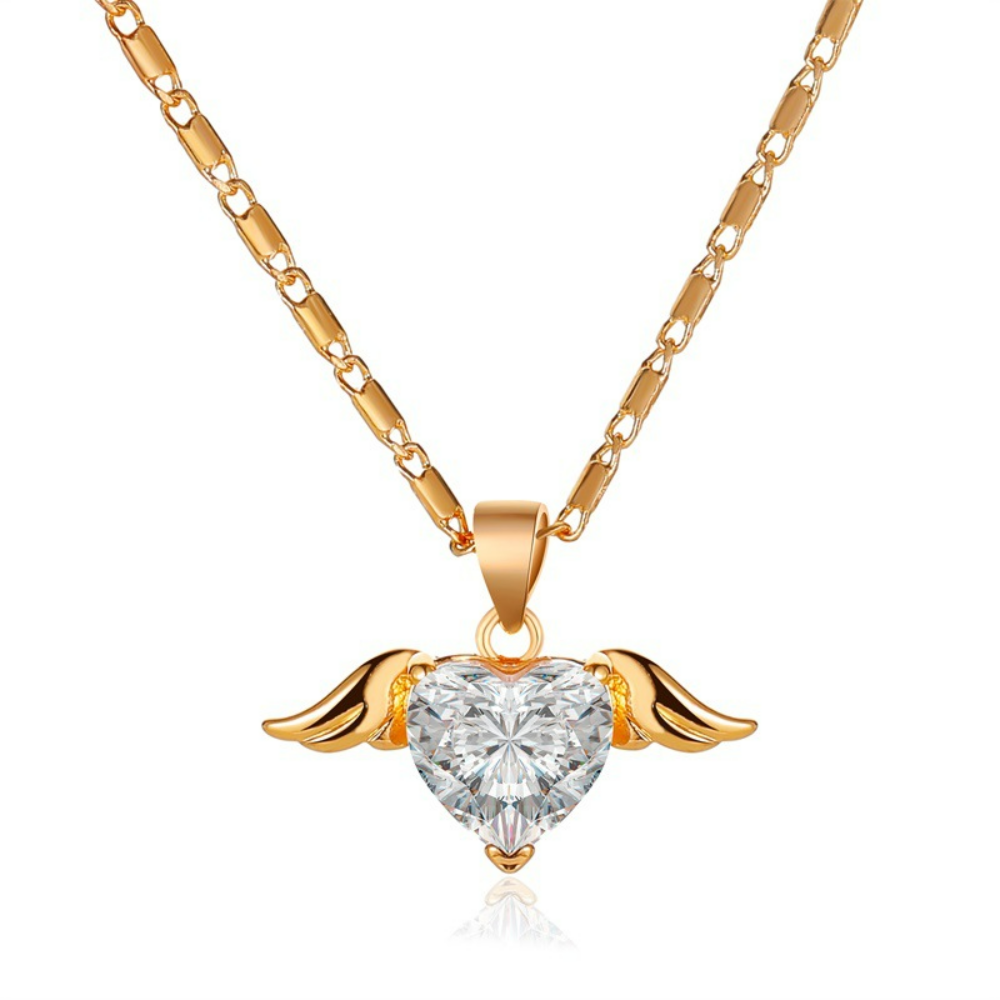 Love Wing Necklace - Chain Hearts and Wings